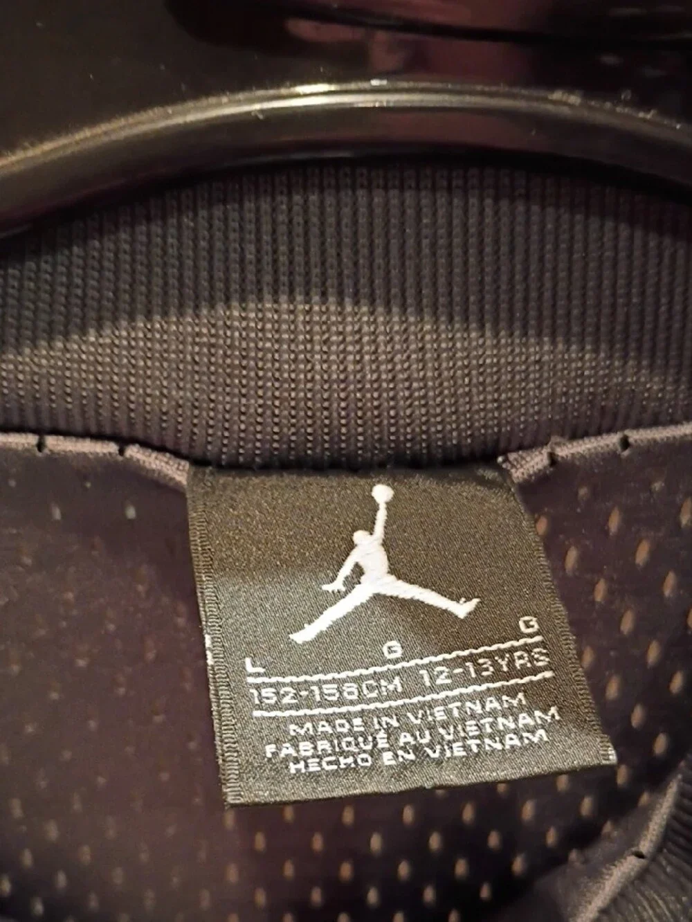 Jordan Light Gray/White Pullover Windbreaker with Jumpman Logo